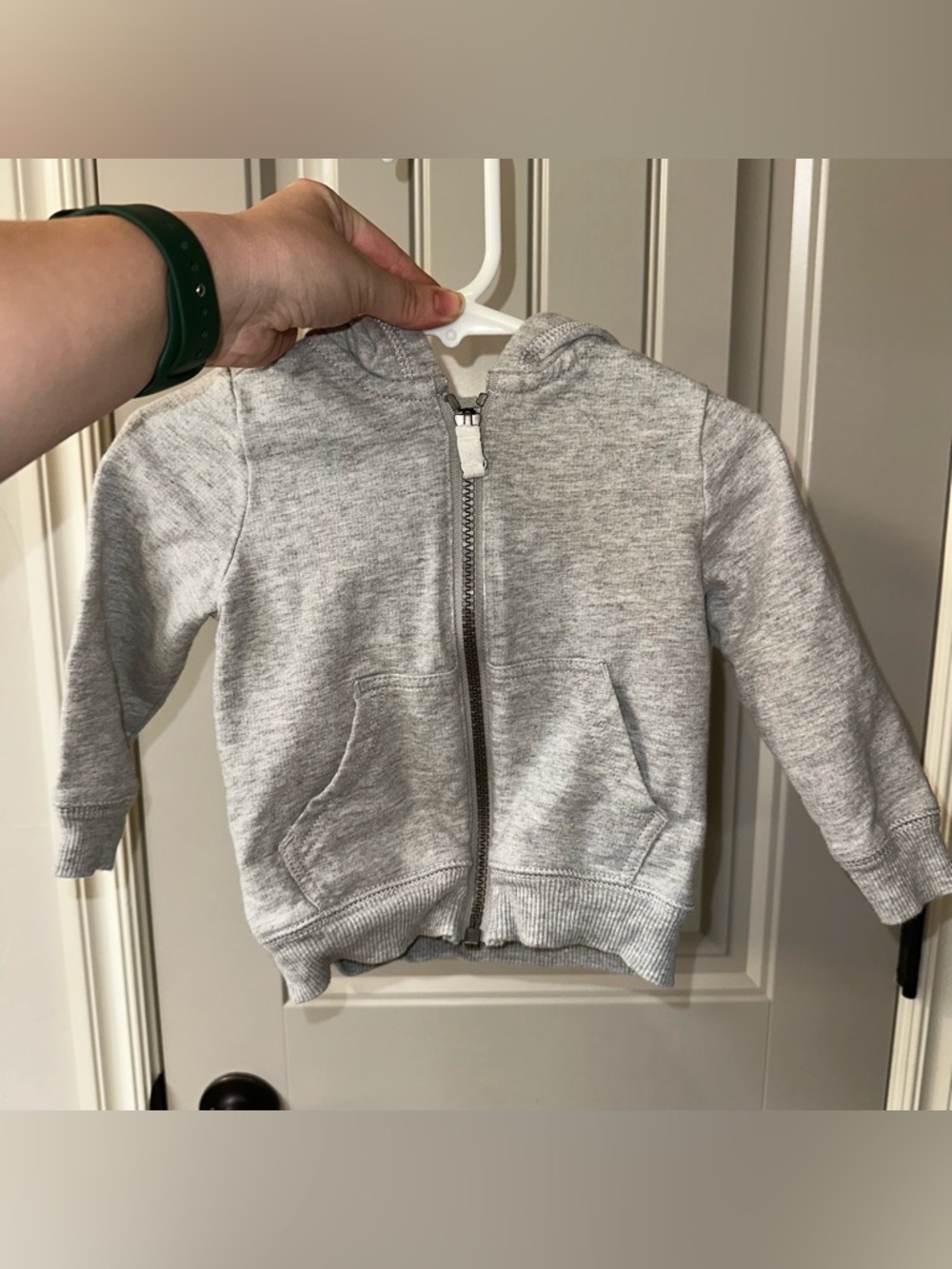 Carter's Light Heather Gray Zip Hoodie